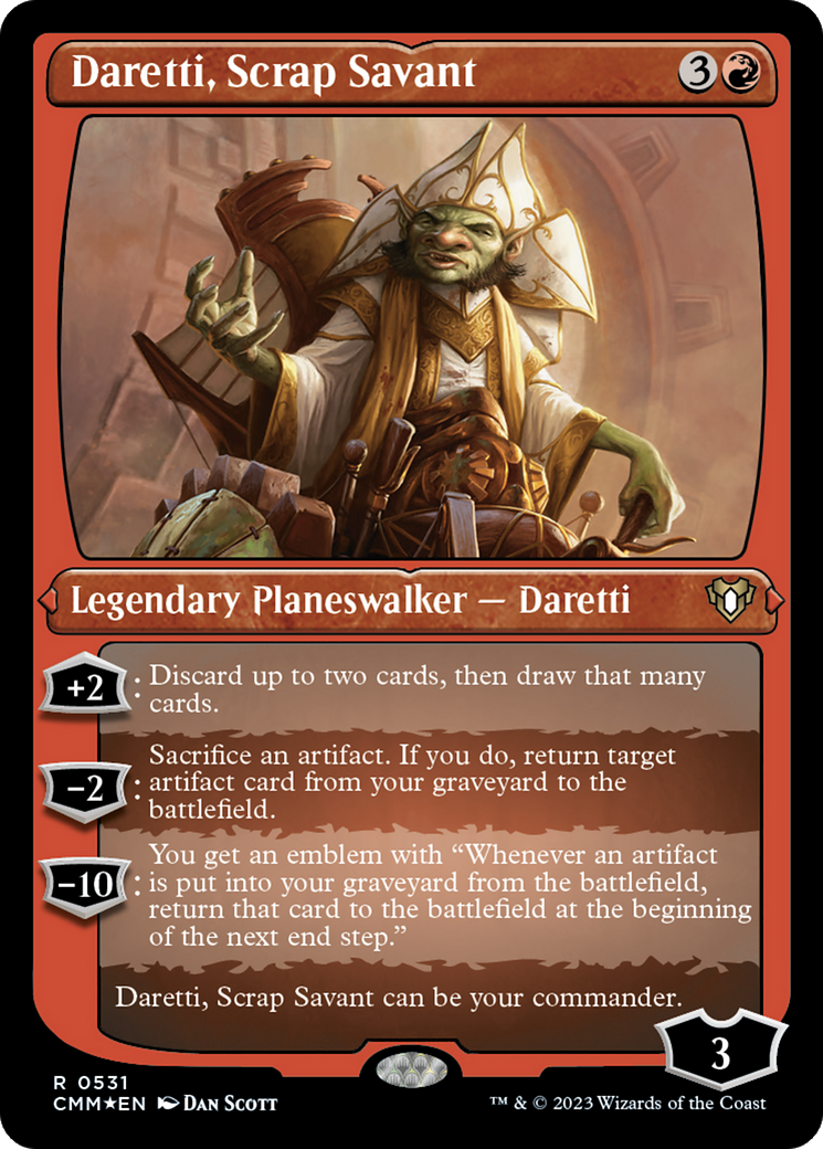 Magic: The Gathering - Daretti, Scrap Savant Foil - Commander Masters