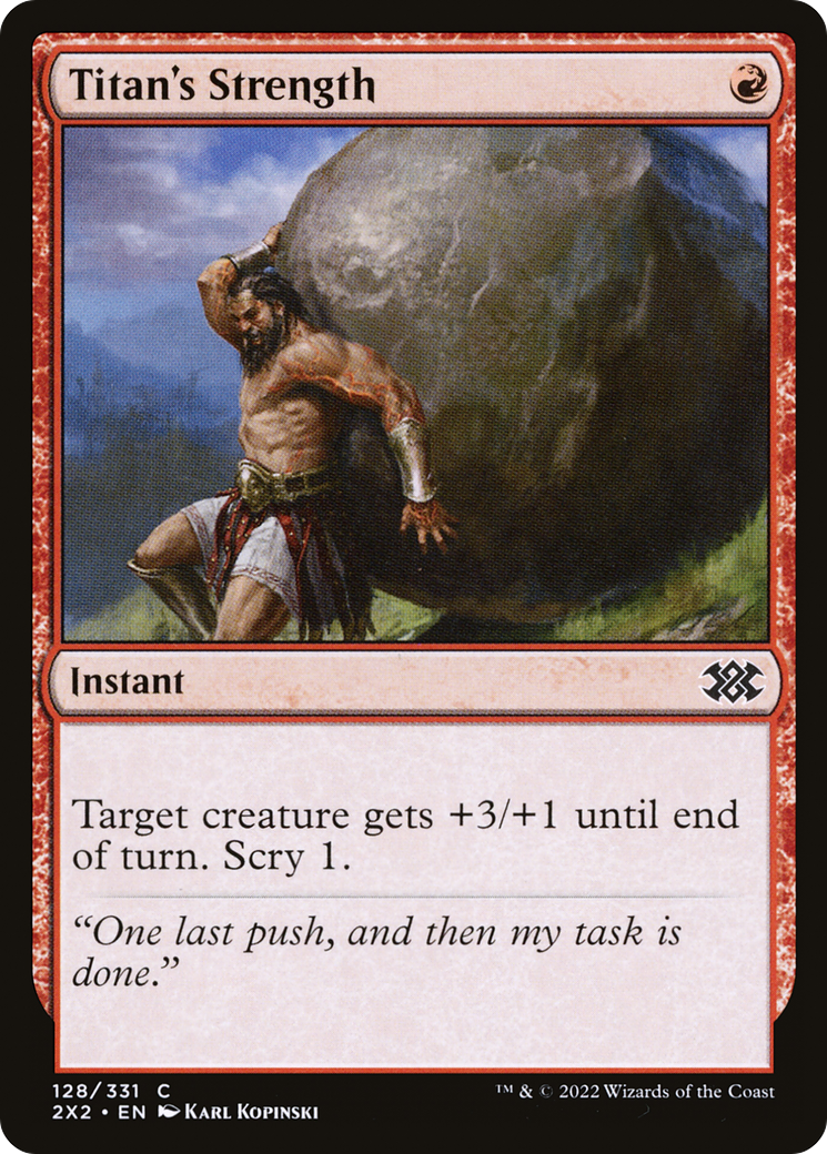 Magic: The Gathering - Titan's Strength - Double Masters 2022