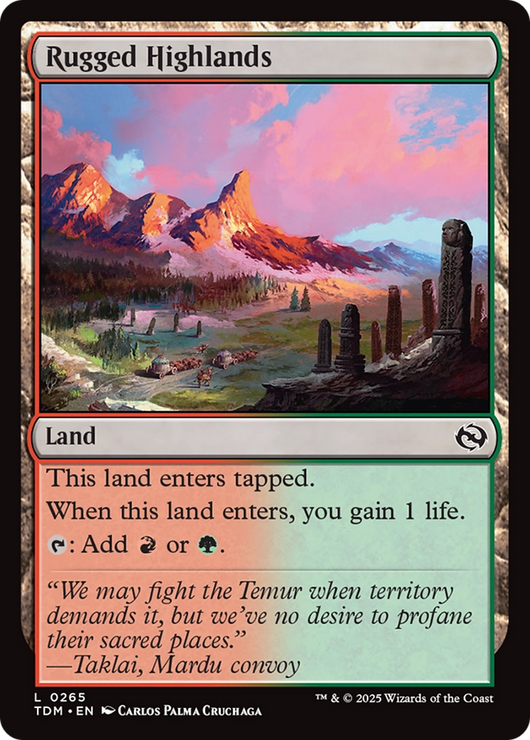 Magic: The Gathering - Rugged Highlands - Tarkir: Dragonstorm