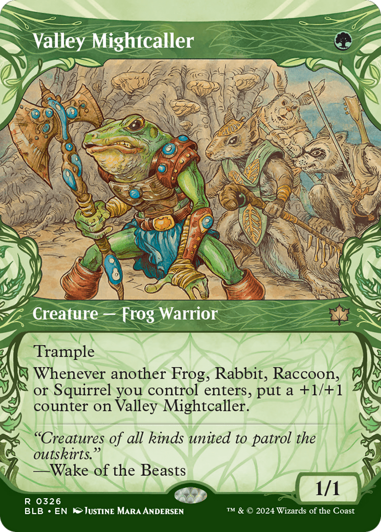 Magic: The Gathering - Valley Mightcaller Foil - Bloomburrow