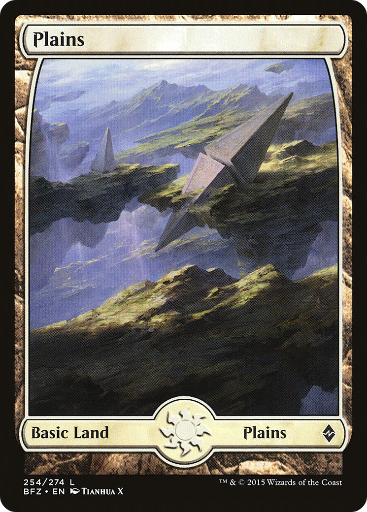 Magic: The Gathering - Plains #254 Foil - Battle for Zendikar