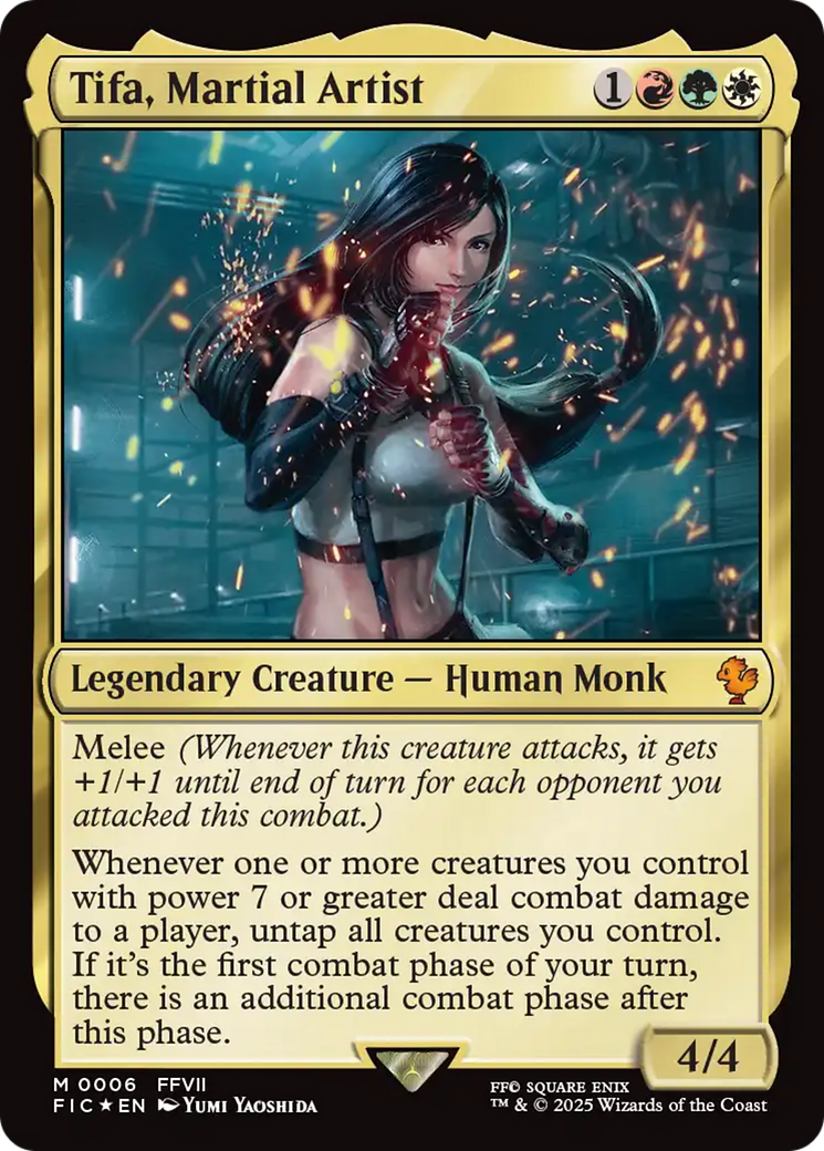 Magic: The Gathering - Tifa, Martial Artist Foil - Final Fantasy Commander