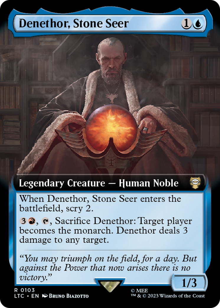 Magic: The Gathering - Denethor, Stone Seer - Tales of Middle-earth Commander