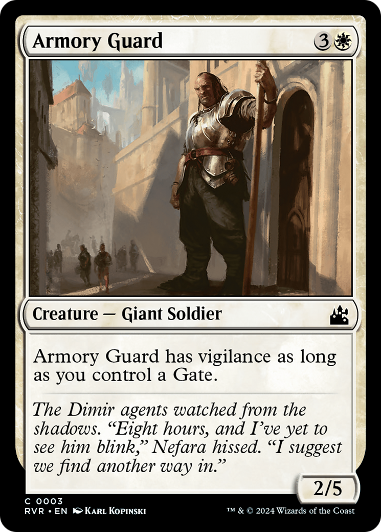 Magic: The Gathering - Armory Guard Foil - Ravnica Remastered