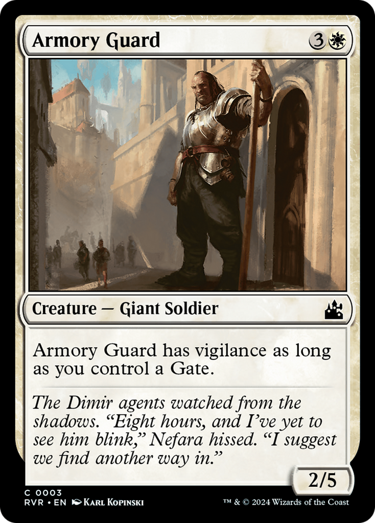 Magic: The Gathering - Armory Guard - Ravnica Remastered