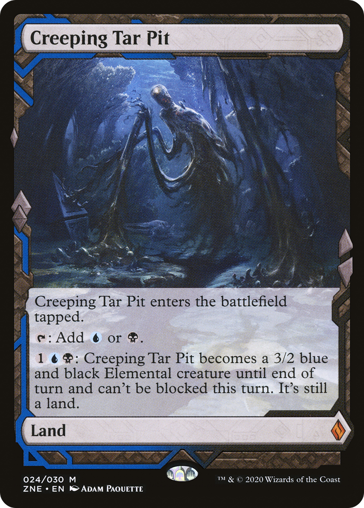 Magic: The Gathering - Creeping Tar Pit Foil - Zendikar Rising Expeditions