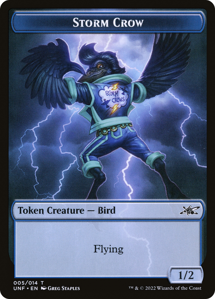 Magic: The Gathering - Storm Crow Token - Unfinity Tokens