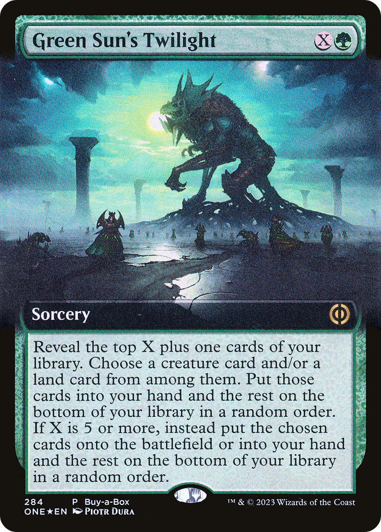 Magic: The Gathering - Green Sun's Twilight Foil - Phyrexia: All Will Be One