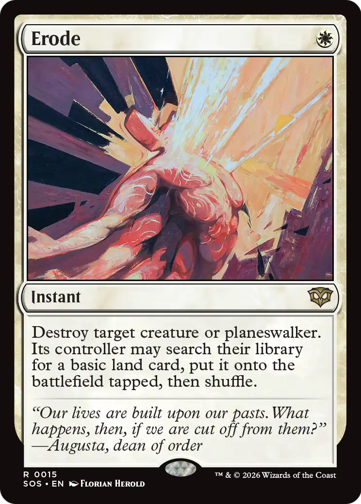 Magic: The Gathering - Erode Foil - Secrets of Strixhaven