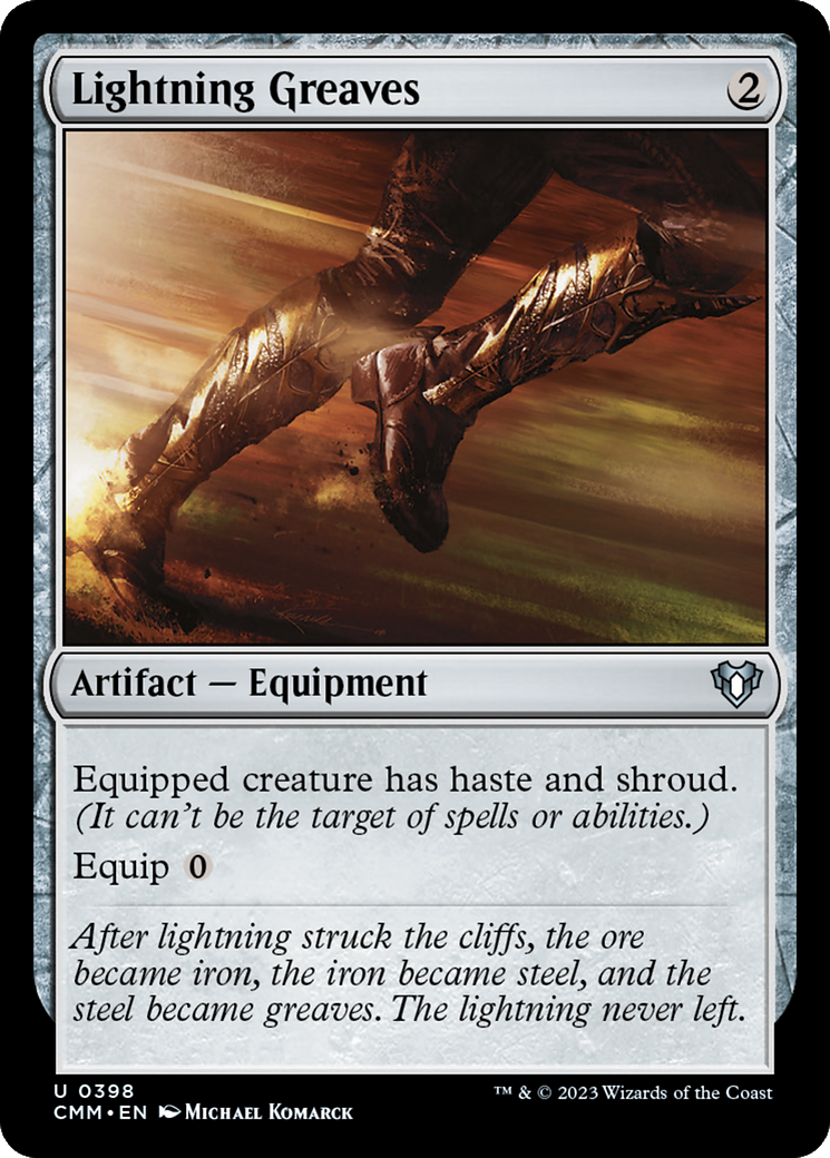 Magic: The Gathering - Lightning Greaves Foil - Commander Masters