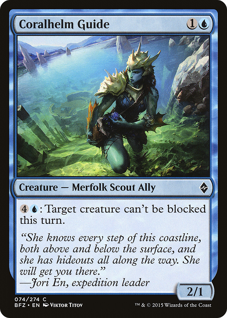 Magic: The Gathering - Coralhelm Guide Foil - Battle for Zendikar