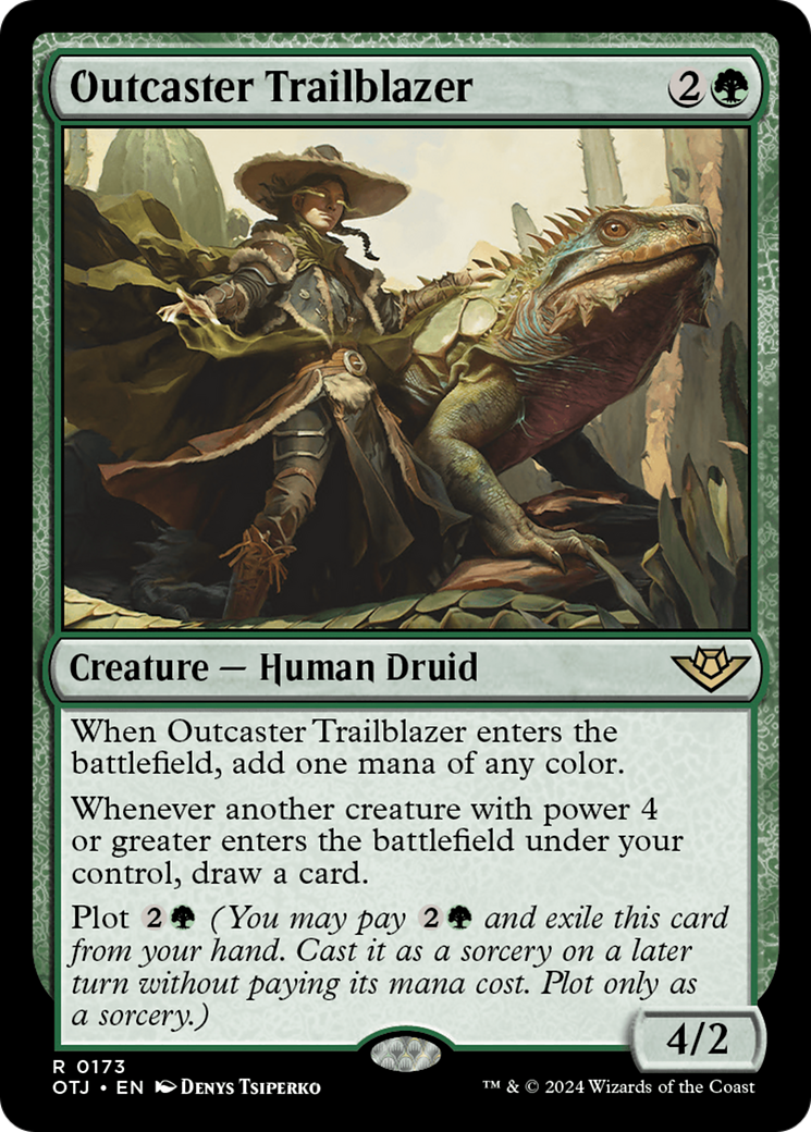 Magic: The Gathering - Outcaster Trailblazer Foil - Outlaws of Thunder Junction