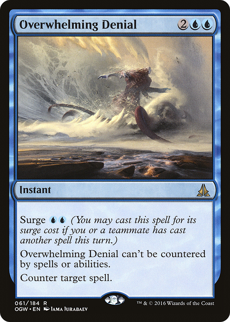 Magic: The Gathering - Overwhelming Denial Foil - Oath of the Gatewatch
