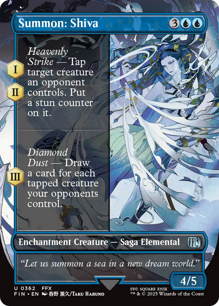 Magic: The Gathering - Summon: Shiva Foil - Final Fantasy