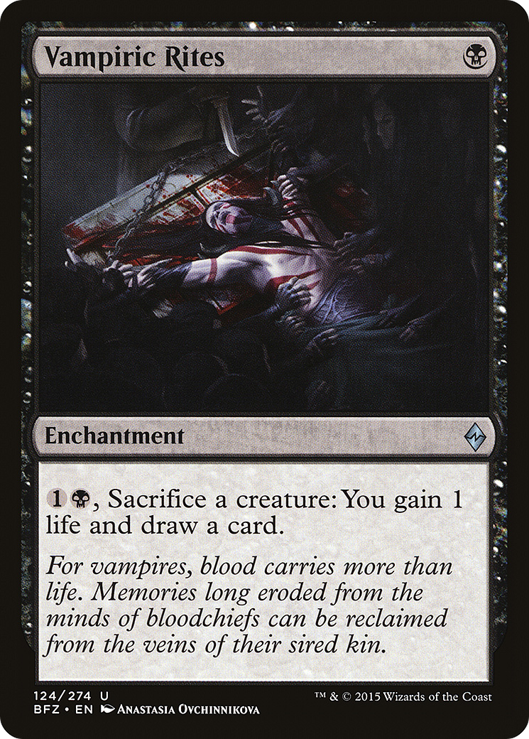 Magic: The Gathering - Vampiric Rites Foil - Battle for Zendikar