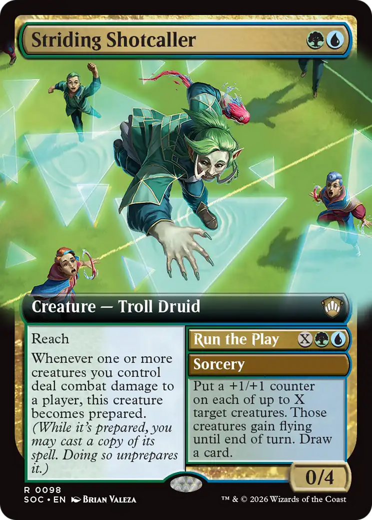 Magic: The Gathering - Striding Shotcaller // Run the Play - Secrets of Strixhaven Commander