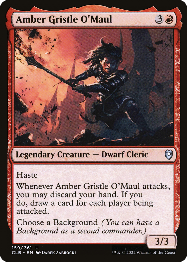 Magic: The Gathering - Amber Gristle O'Maul - Commander Legends: Battle for Baldur's Gate
