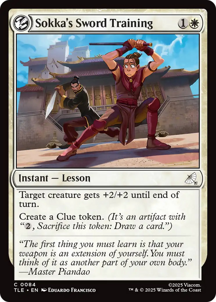 Magic: The Gathering - Sokka's Sword Training Foil - Avatar: The Last Airbender Eternal