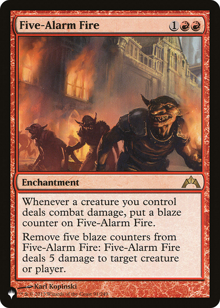Magic: The Gathering - Five-Alarm Fire - The List