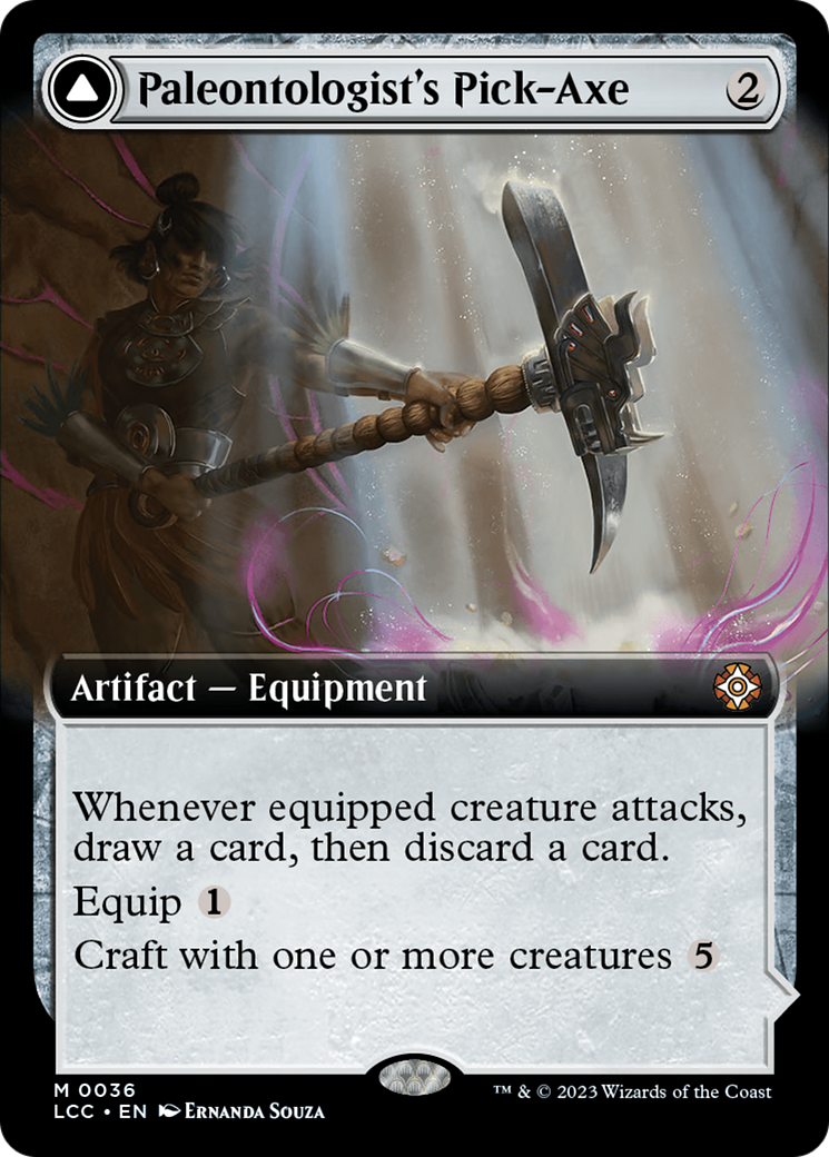 Magic: The Gathering - Paleontologist's Pick-Axe // Dinosaur Headdress - The Lost Caverns of Ixalan Commander