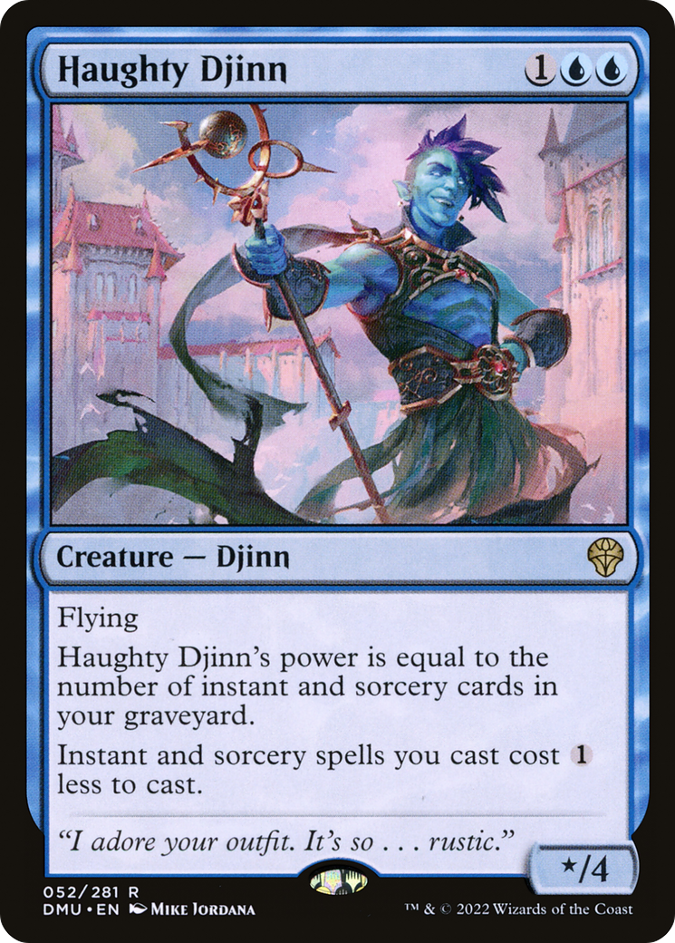 Magic: The Gathering - Haughty Djinn Foil - Dominaria United