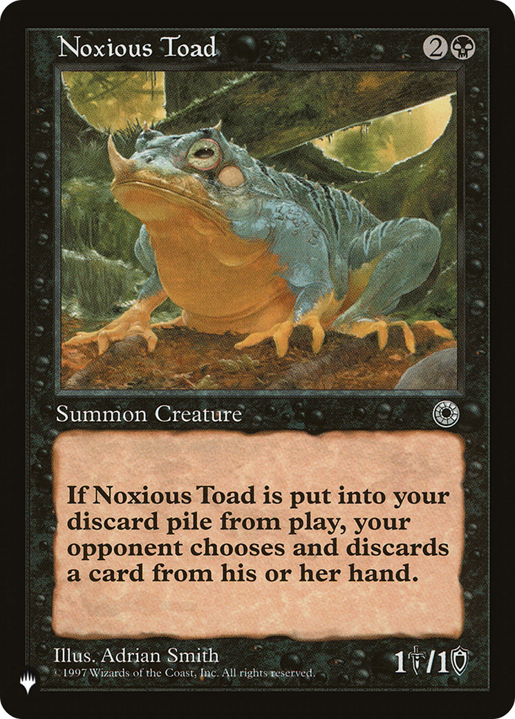 Magic: The Gathering - Noxious Toad - The List