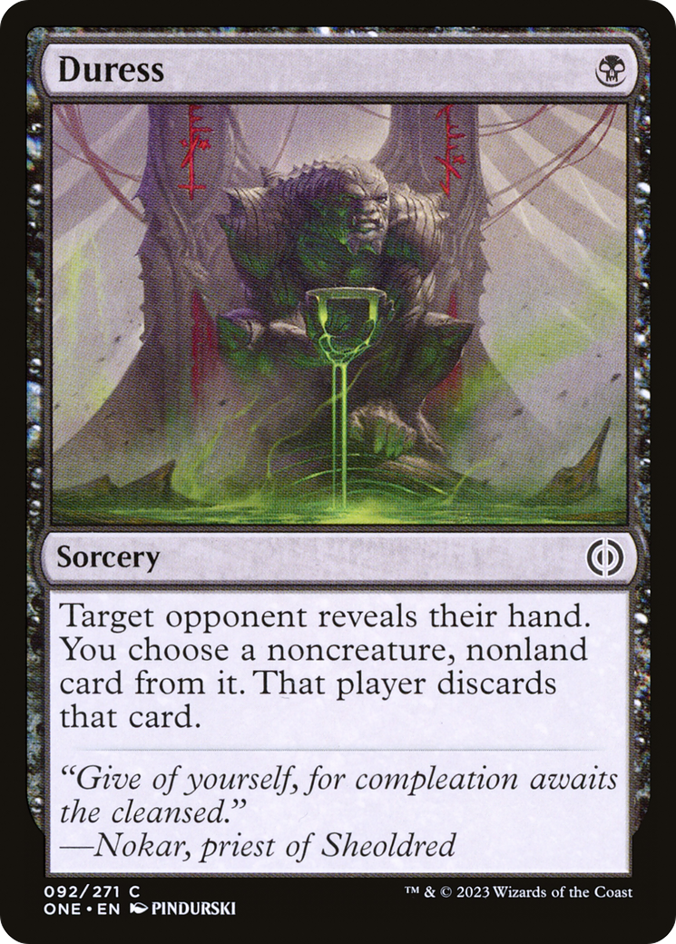 Magic: The Gathering - Duress Foil - Phyrexia: All Will Be One