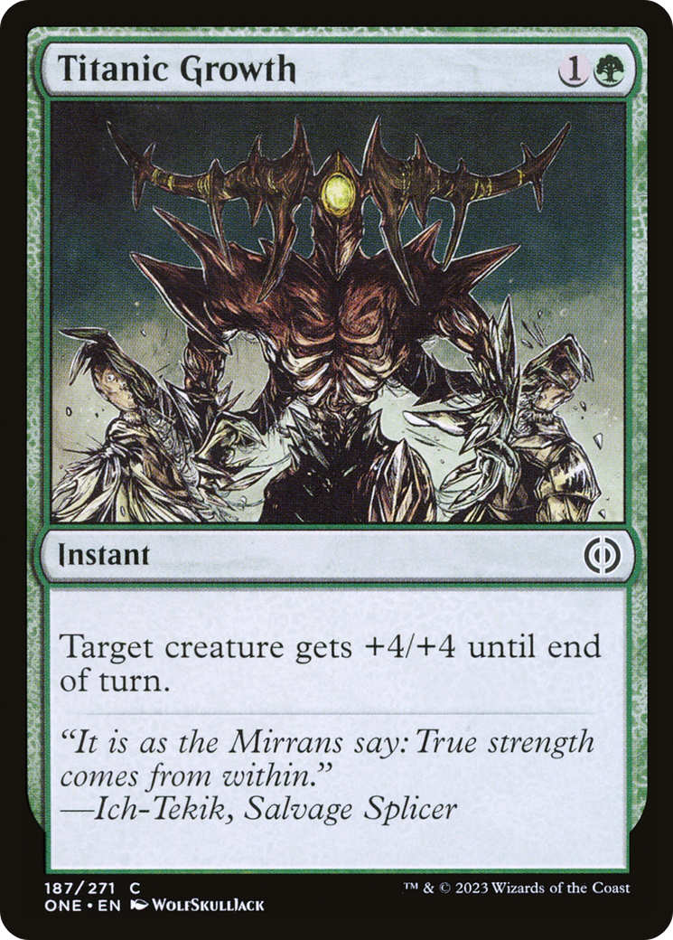 Magic: The Gathering - Titanic Growth - Phyrexia: All Will Be One