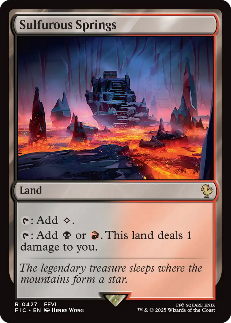 Magic: The Gathering - Sulfurous Springs - Final Fantasy Commander