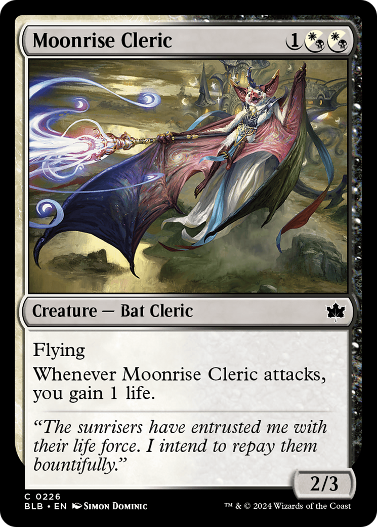 Magic: The Gathering - Moonrise Cleric Foil - Bloomburrow