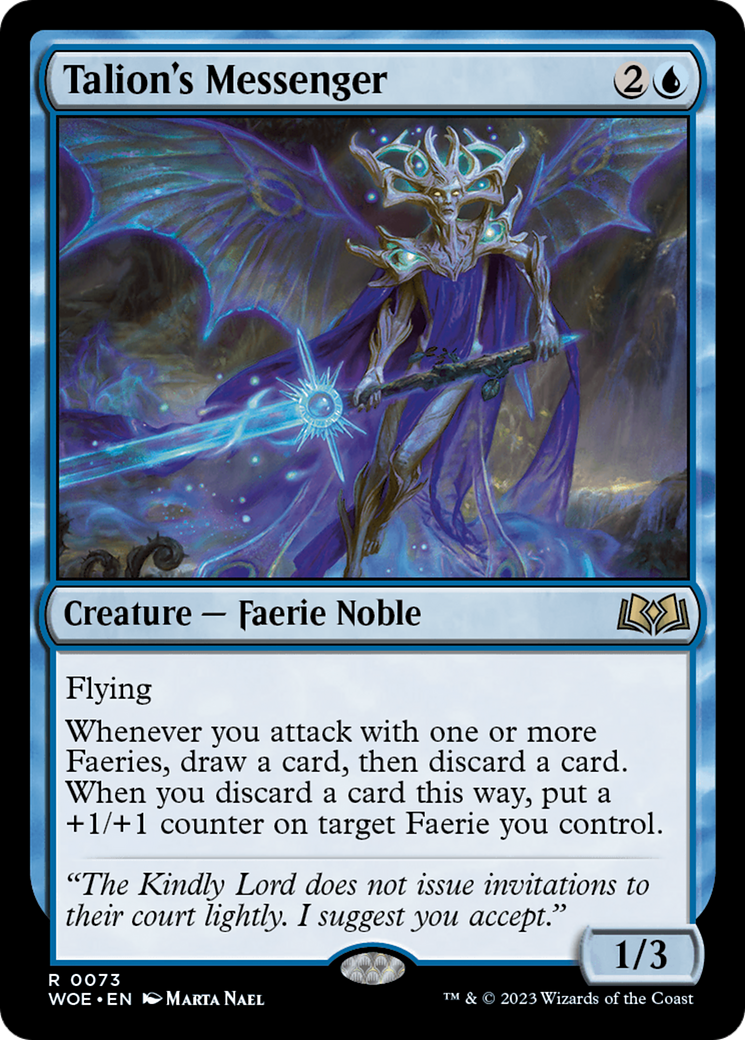 Magic: The Gathering - Talion's Messenger Foil - Wilds of Eldraine