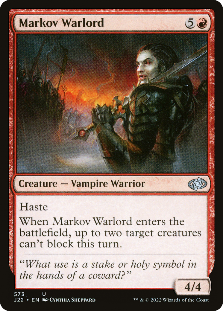 Magic: The Gathering - Markov Warlord - Jumpstart 2022