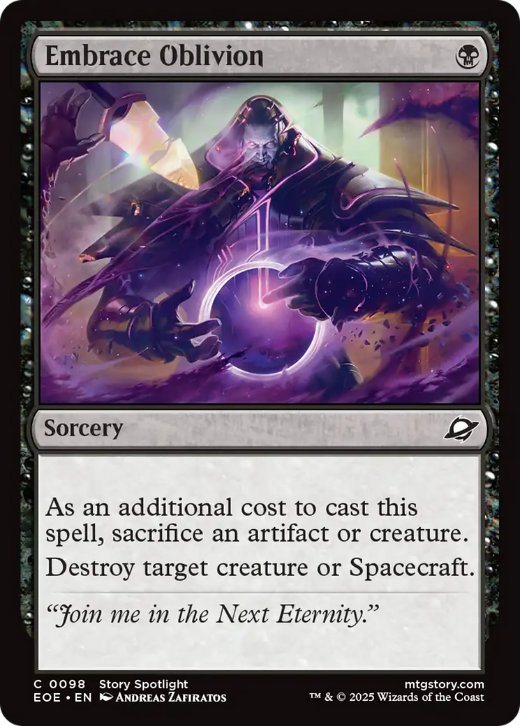 Magic: The Gathering - Embrace Oblivion Foil - Edge of Eternities