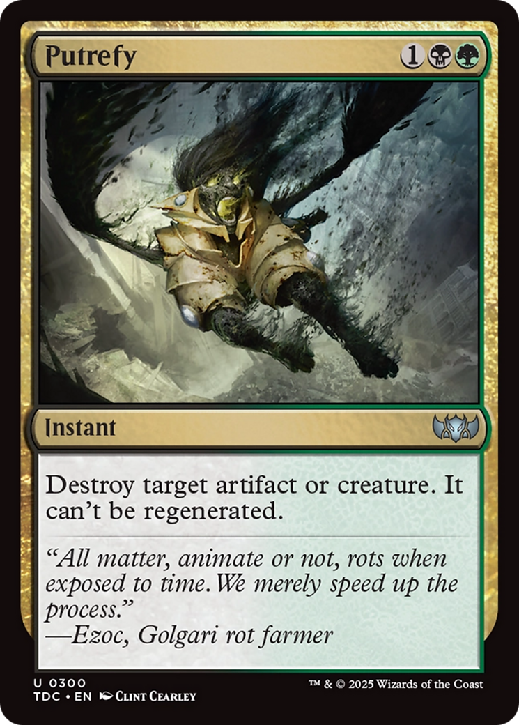 Magic: The Gathering - Putrefy - Tarkir: Dragonstorm Commander