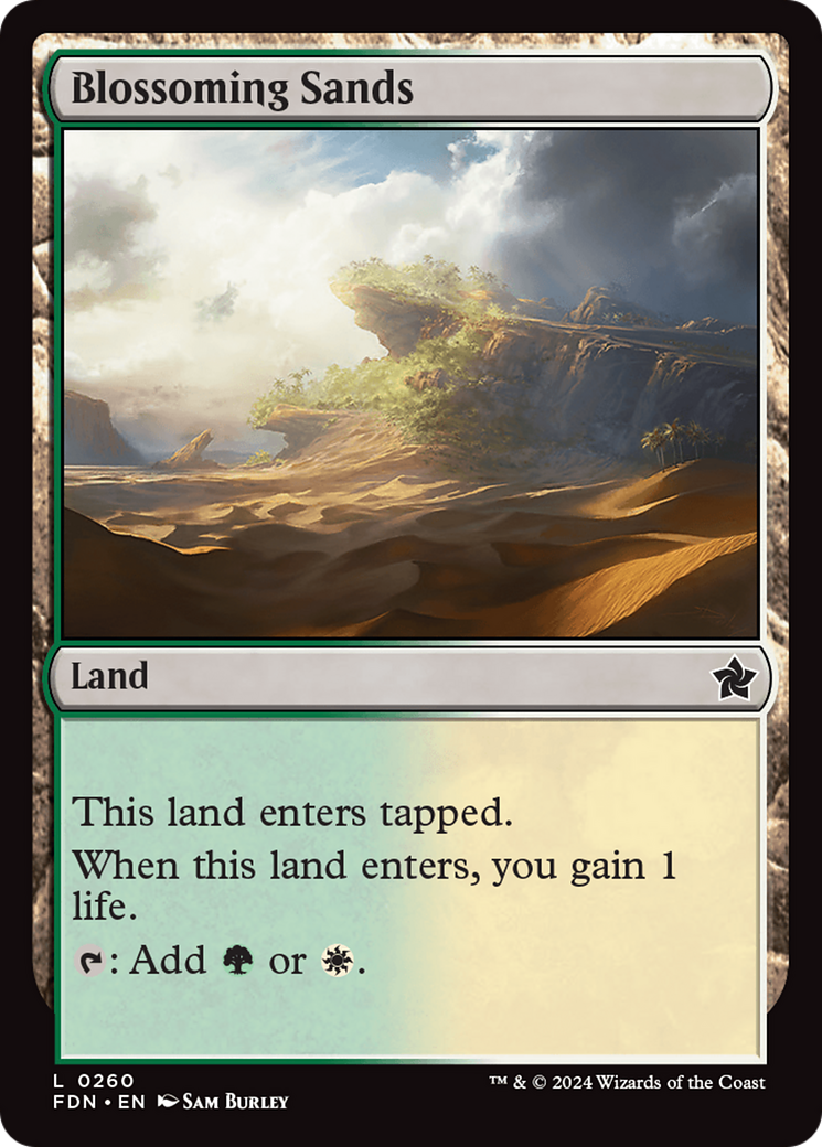 Magic: The Gathering - Blossoming Sands Foil - Foundations