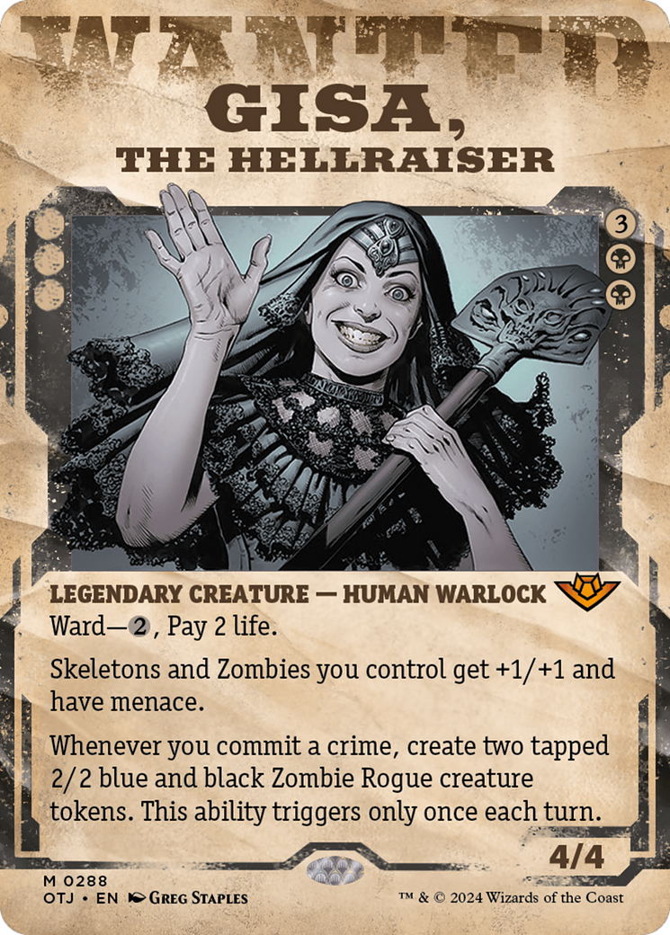 Magic: The Gathering - Gisa, the Hellraiser Foil - Outlaws of Thunder Junction