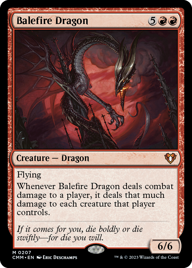 Magic: The Gathering - Balefire Dragon Foil - Commander Masters