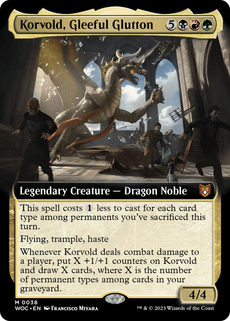 Magic: The Gathering - Korvold, Gleeful Glutton Foil - Wilds of Eldraine Commander