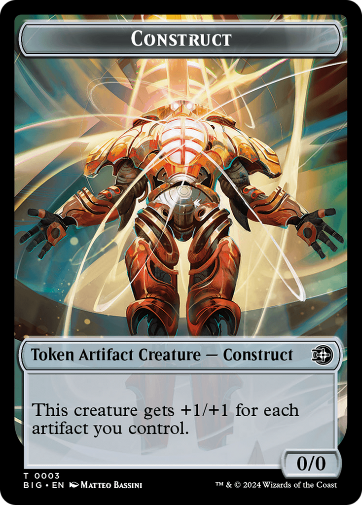 Magic: The Gathering - Construct Token - The Big Score Tokens