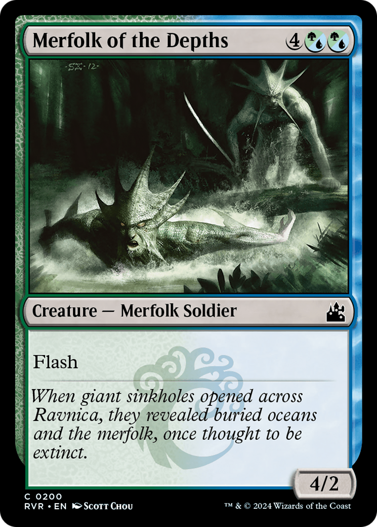 Magic: The Gathering - Merfolk of the Depths - Ravnica Remastered