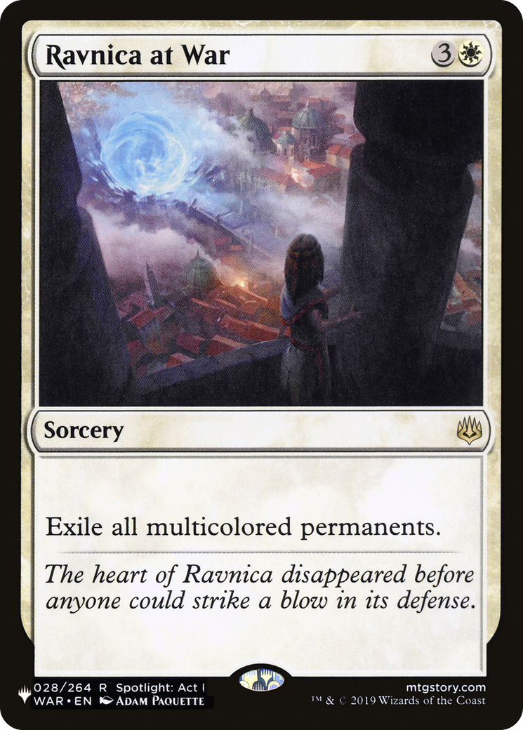 Magic: The Gathering - Ravnica at War - The List