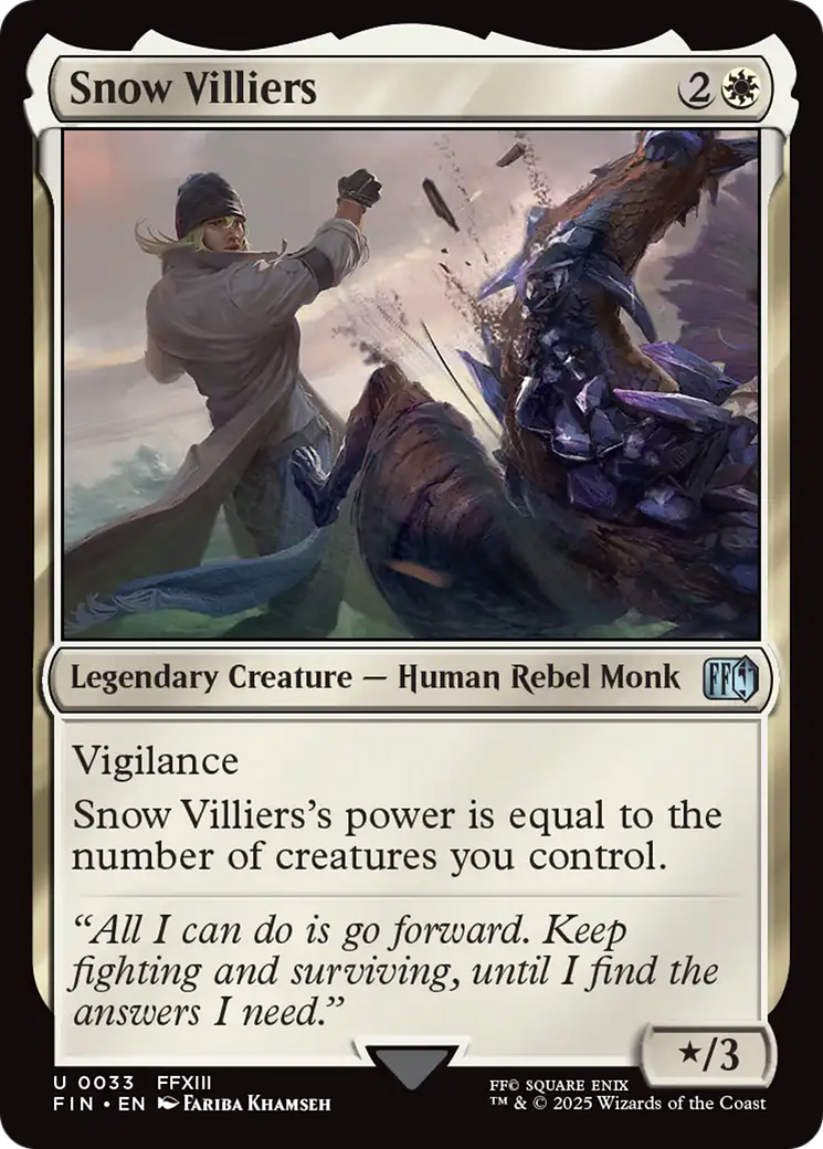 Magic: The Gathering - Snow Villiers Foil - Final Fantasy
