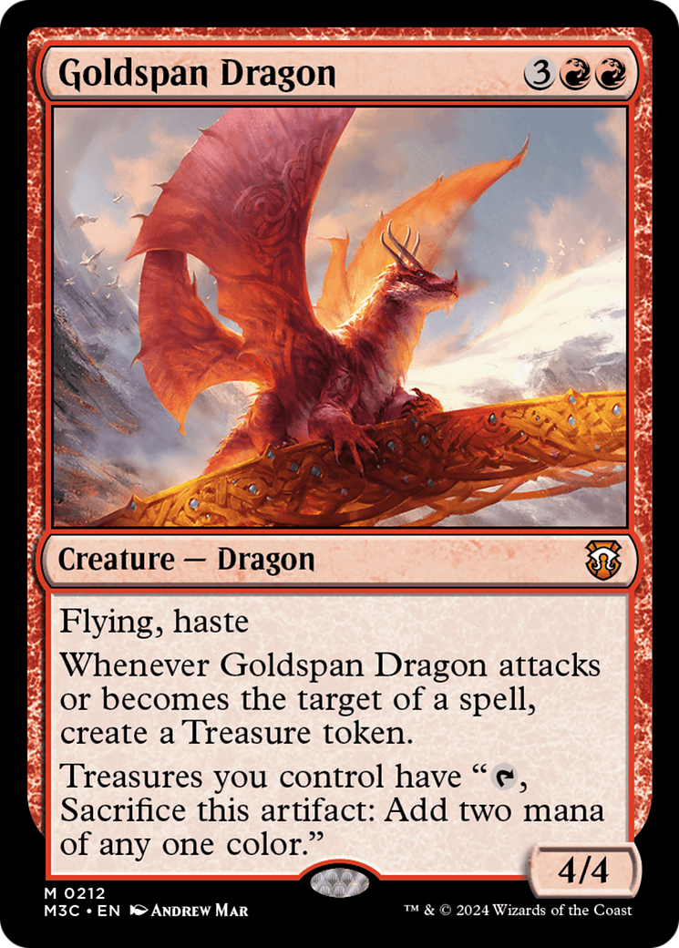 Magic: The Gathering - Goldspan Dragon - Modern Horizons 3 Commander