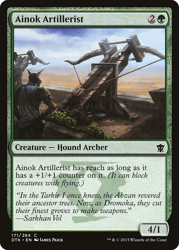 Magic: The Gathering - Ainok Artillerist Foil - Dragons of Tarkir