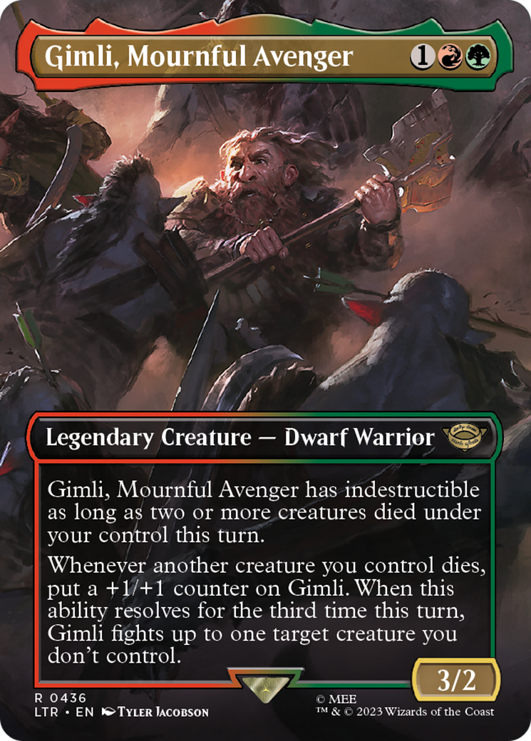 Magic: The Gathering - Gimli, Mournful Avenger Foil - The Lord of the Rings: Tales of Middle-earth