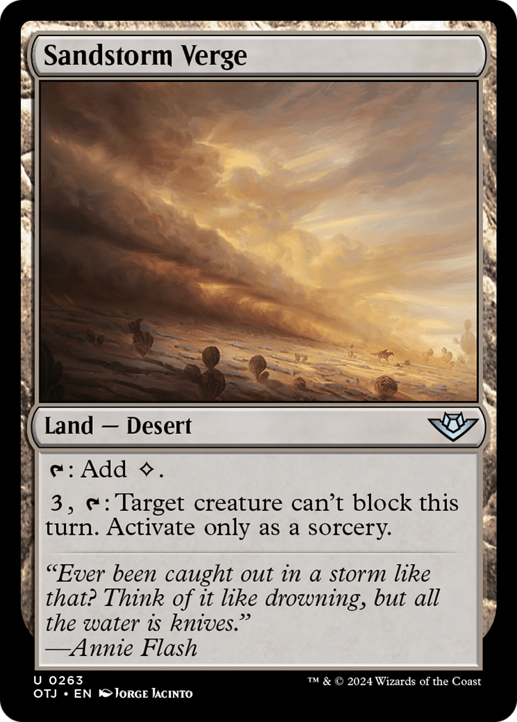Magic: The Gathering - Sandstorm Verge Foil - Outlaws of Thunder Junction