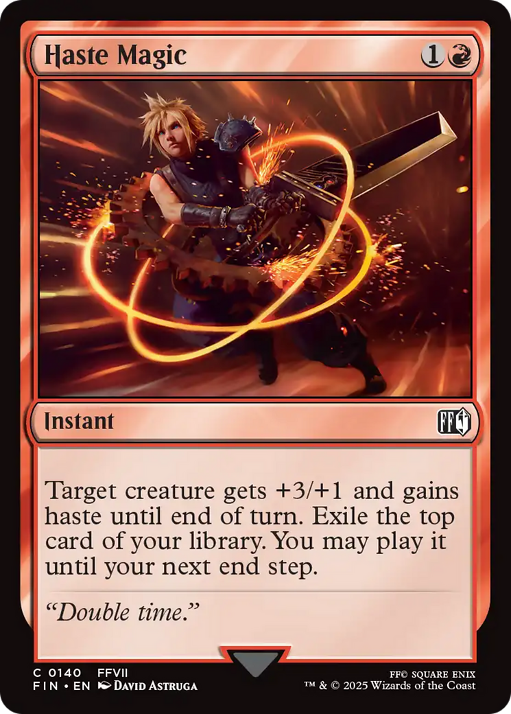 Magic: The Gathering - Haste Magic Foil - Final Fantasy
