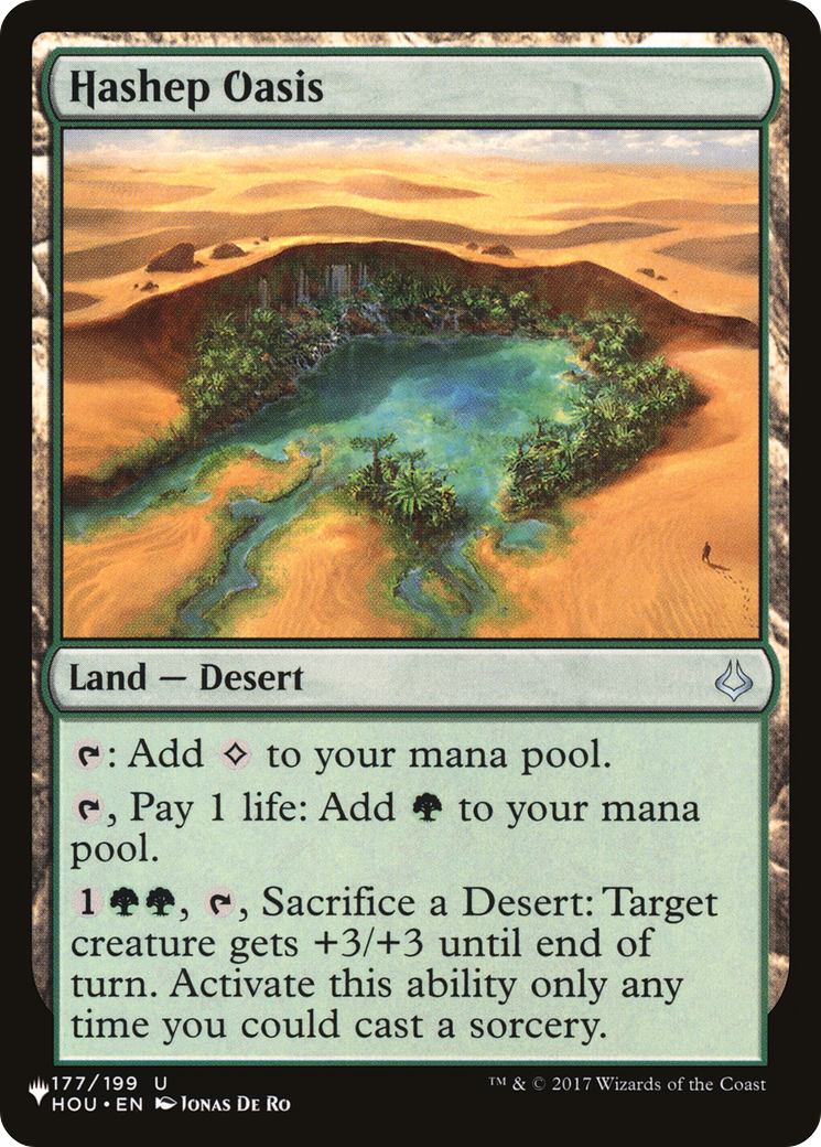 Magic: The Gathering - Hashep Oasis - The List