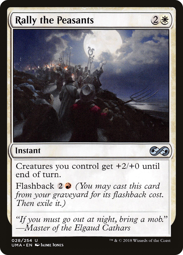 Magic: The Gathering - Rally the Peasants Foil - Ultimate Masters
