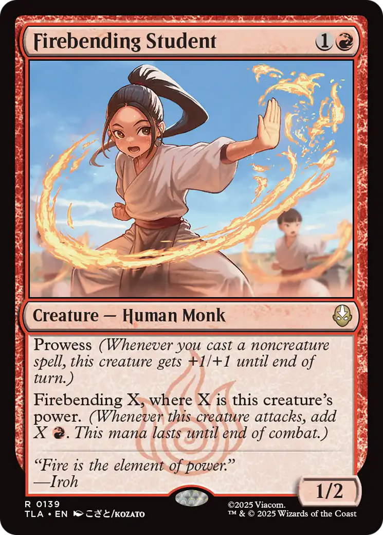 Magic: The Gathering - Firebending Student Foil - Avatar: The Last Airbender